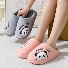 Load image into Gallery viewer, Panda Slippers for Women &amp; Men - Cute Cartoon Plush Indoor House Shoes with Thick Anti-Slip EVA Sole