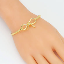 Load image into Gallery viewer, Plain Gold Bowknot  Bracelet, Sku#A400