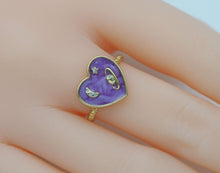 Load image into Gallery viewer, Star Moon Planet Heart Ring, JD21