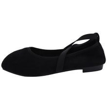 Load image into Gallery viewer, Women's Mary Jane Chunky Heel Flats | Square Toe Buckle Closure PU Leather Shoes