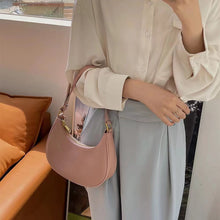 Load image into Gallery viewer, Women's Summer Baguette Shoulder Bag - Trendy Dumpling Style Tote with Adjustable Strap