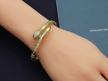 Load image into Gallery viewer, CZ Snake Adjustable Bracelet and Rings, Sku#X319