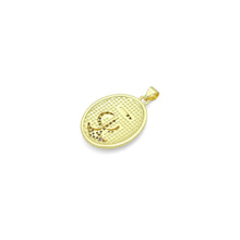 Load image into Gallery viewer, Clear CZ Anchor Oval Charm Pendant, Sku#LK1148