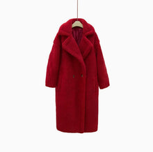 Load image into Gallery viewer, Caterpillar-style Long Coat Women's Faux Fur Jacket
