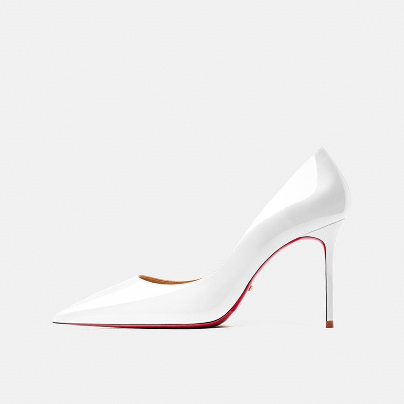 Women's Patent Leather Pointed Toe Stiletto Heels | 8cm & 10cm Heel