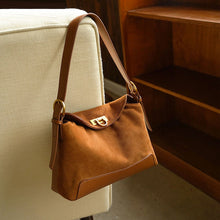 Load image into Gallery viewer, Sophisticated Suede Women's Tote Bag - Genuine Leather Handbag with Multiple Compartments