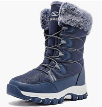 Load image into Gallery viewer, Women's Faux Fur Winter Snow Boots - Warm Mid-Height Soft Sole Casual Boots