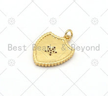 Load image into Gallery viewer, Micro pave CZ Five Point Star On Colorful Enamel Shield Shape Pendant,18K Gold Filled Enamel CZ Star Pendant,Enamel Jewelry,24x18mm,Sku#L593