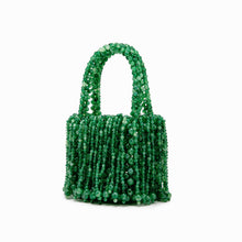 Load image into Gallery viewer, New Dual-color Amber Acrylic Cat-eye Bead Pure Hand-braided Bag