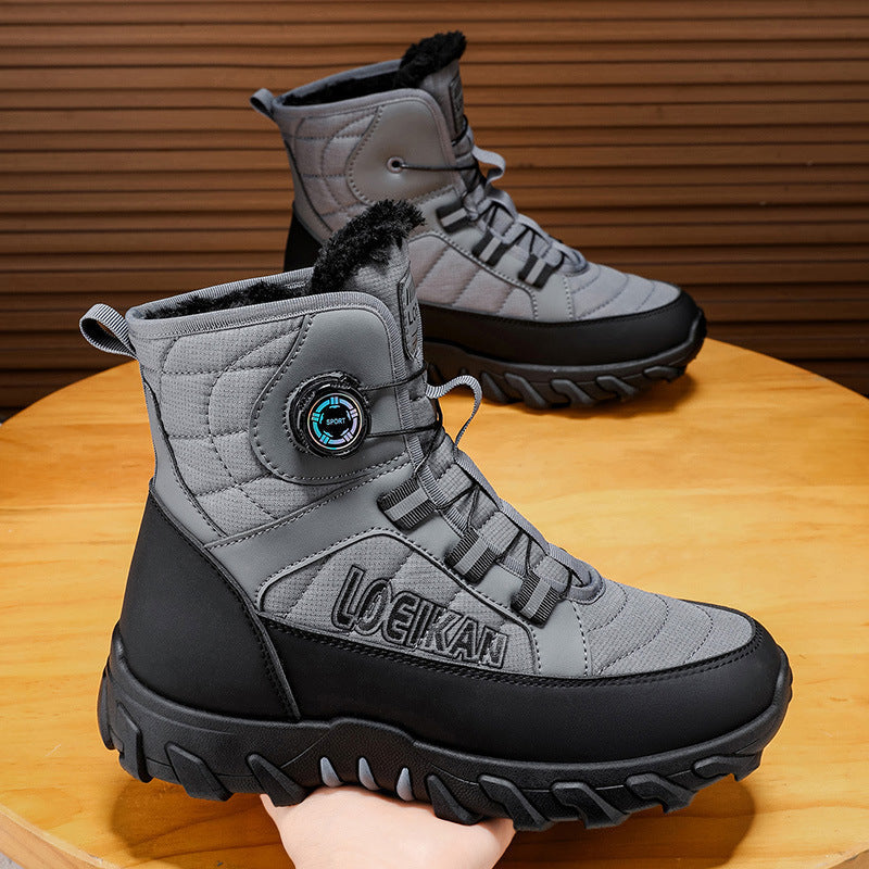 Men's Winter Hiking & Casual Sports Shoes | Warm Non-Slip Thick Sole Sneakers