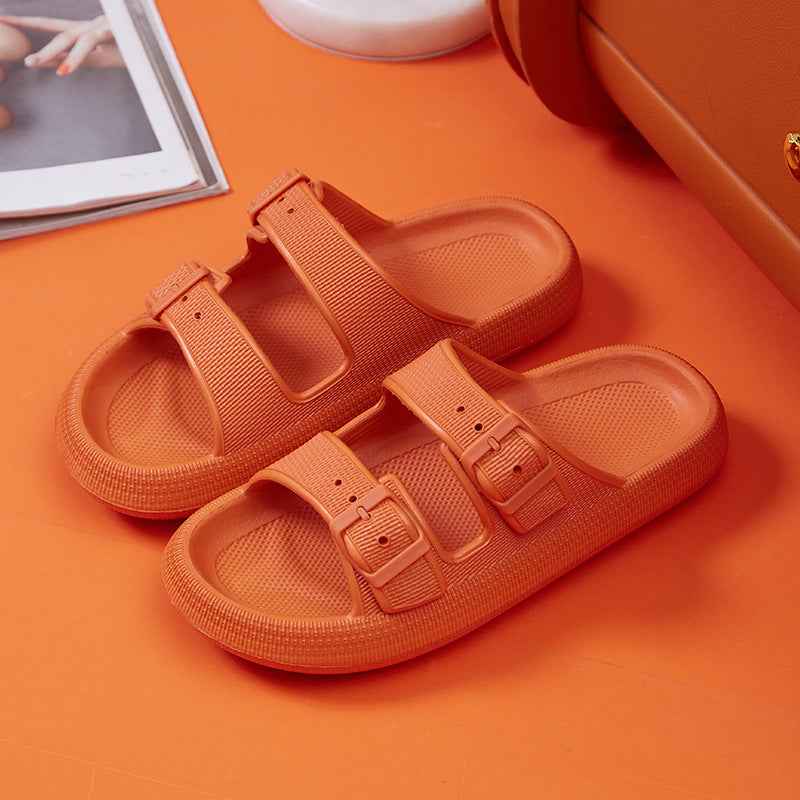 Women's Platform Buckle Sandals - Soft EVA Sole Summer Slippers