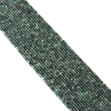 Load image into Gallery viewer, Genuine Emerald Faceted Cube Beads, 2.5mm, Sku#U1523