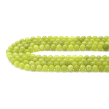 Load image into Gallery viewer, Genuine Lemon Jade Round Smooth Beads, Sku#U1772