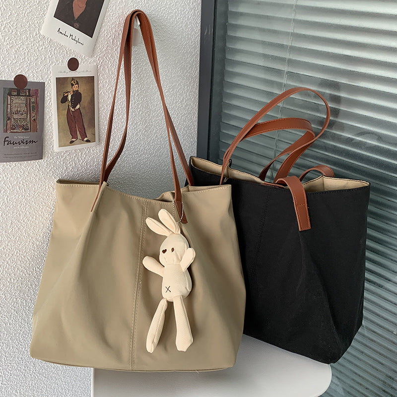 Women's Canvas Crossbody Bag | Japanese Artistic Design | Nylon Shoulder Bag with Pockets
