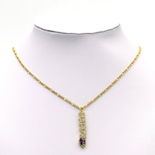 Load image into Gallery viewer, Gold CZ Peace Happy Joy Grateful Word Charm, Sku#L684