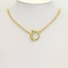 Load image into Gallery viewer, Gold Silver Large Toggle Clasp, Sku#ML76