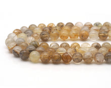 Load image into Gallery viewer, Genuine Picture Citrine Round Smooth Beads, Sku#U1347