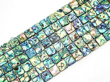 Load image into Gallery viewer, Quality Natural Abalone Flat Square Shell beads,SKU#R7