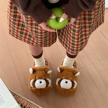 Load image into Gallery viewer, Women's Cartoon Fuzzy Slippers - Warm Plush Indoor House Slippers
