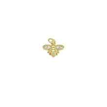 Load image into Gallery viewer, Clear CZ Tiny Cute Bee Charm, sku#Y874