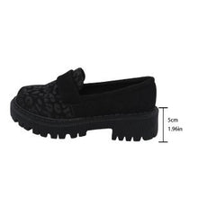 Load image into Gallery viewer, Women's Platform Loafers – British-Inspired PU Leather Slip-On Shoes with Chunky Sole