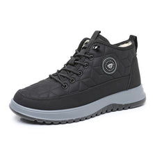 Load image into Gallery viewer, Men's Fleece-Lined Insulated Snow Boots – Lace-Up Casual Athletic Shoes