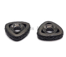 Load image into Gallery viewer, Black CZ Pave Large Hole Triangle Spacer, sku#C94