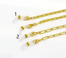 Load image into Gallery viewer, Gold Paperclip Sunglass Chain, sku#CL30