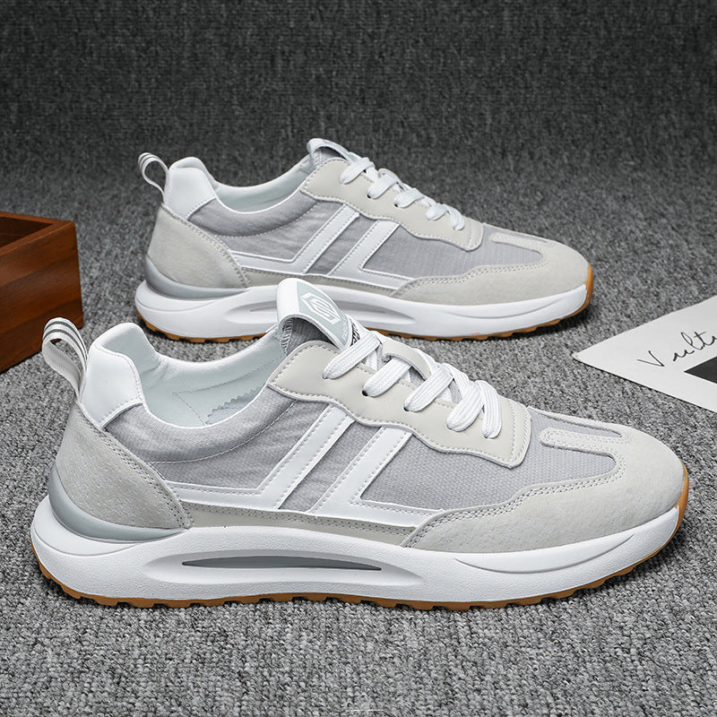 Men's Breathable Mesh Running Shoes – Lightweight Low-Top Athletic Sneakers