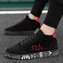 Load image into Gallery viewer, Men's Casual Letter Design Sneakers - Comfortable Low-Top Hiking Shoes