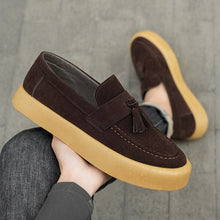 Load image into Gallery viewer, Men's British Style Derby Loafers – Suede Slip-On Casual Shoes