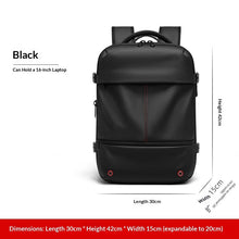 Load image into Gallery viewer, Water-Resistant Expandable Laptop Backpack | 16" Oxford Fabric Business Travel Bag 20–35L