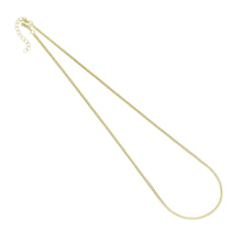 Load image into Gallery viewer, Dainty Gold thin snake Chain Necklace, thin herringbone chain, Sku#LD545c