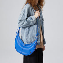 Load image into Gallery viewer, Women's PU Leather Crescent Shoulder Bag – Waterproof Geometric Crossbody Handbag