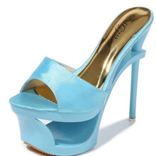 Load image into Gallery viewer, Women's Diamond-Embellished Chiffon Floral Open-Toe Heels | Satin-Trimmed Dress Shoes