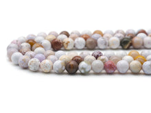 Load image into Gallery viewer, Genuine White Ocean Jasper Round Smooth Beads, Sku#U1385