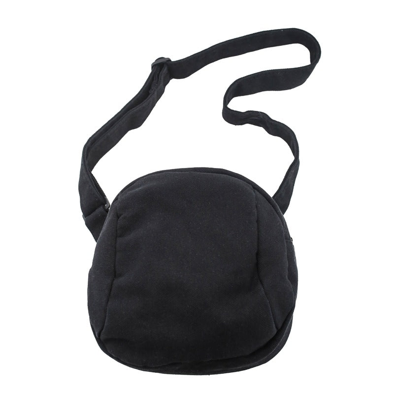 Retro Harajuku Canvas Crossbody Bag – Artistic Streetwear Commuter Bag for Women