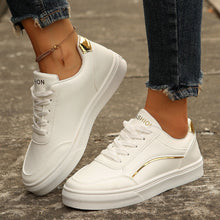 Load image into Gallery viewer, Women's Lace-Up Platform Sneakers | Round Toe Thick Sole Casual Flats