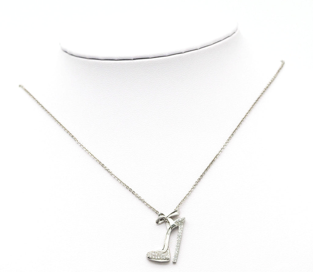 CZ High Heel Charm, Sku#B157