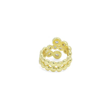 Load image into Gallery viewer, Round Dot CZ Wrap Ring, Sku#A341