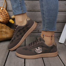 Load image into Gallery viewer, Women's Retro Chunky Sole Sneakers – Color-Block Lace-Up Platform Shoes