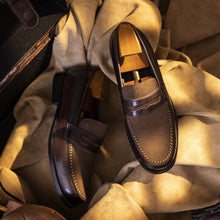 Load image into Gallery viewer, Men's Genuine Leather Slip-On Loafers | Business Formal &amp; Casual Dress Shoes