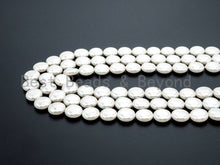 Load image into Gallery viewer, Natural Mother of Pearl beads,  White Pearl Coin, Sku#T59