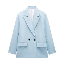 Load image into Gallery viewer, Summer Casual Relaxed-fit Double-breasted Blazer