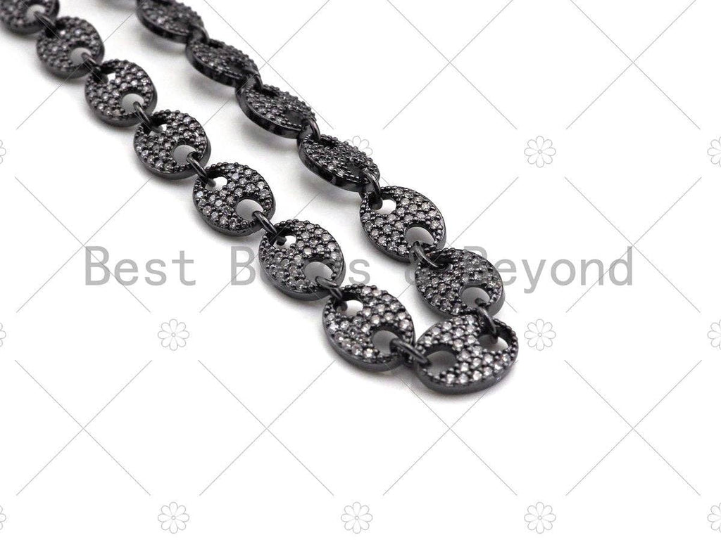 7x10mm High-Quality Micro Pave Mariner link chain