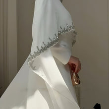 Load image into Gallery viewer, Celestial Rhinestone Cape Abaya | Luxury 2-Piece Set (MA251)