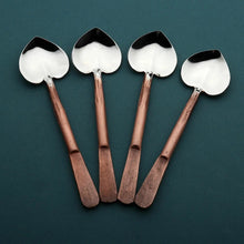 Load image into Gallery viewer, Celia Heart Coffee/Dessert Table Spoon 4 Pc. Set