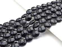 Load image into Gallery viewer, High Quality Natural Onyx Button Coin Shape Beads, 8mm/10mm/12mm/14mm/16mm/18mm Onyx Beads, 15.5 Full Strand, sku# Q39