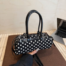 Load image into Gallery viewer, Women's Polka-Dot Tote Bag – PU Leather Pillow Bag with Multiple Compartments
