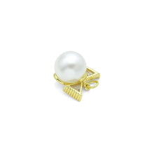 Load image into Gallery viewer, Gold Silver Pearl Bow Charm Pendant, Sku#A460